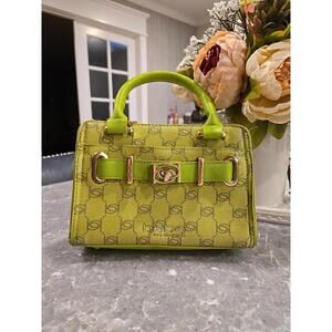 Bebe Evie Bag Top Handle Purse Seagrass Green